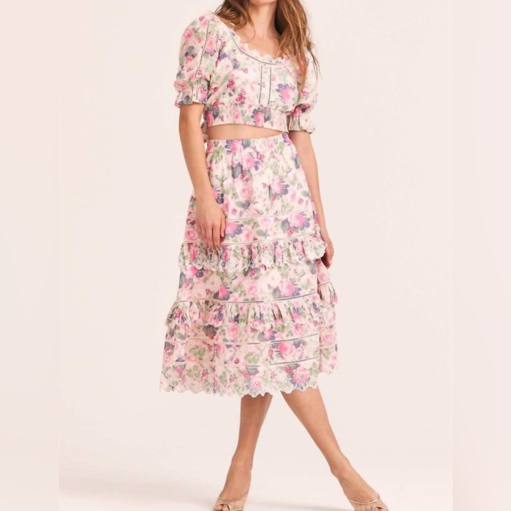 LoveShackFancy XS Naila skirt - BNWT